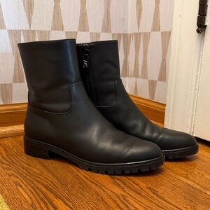 Stuart Weitzman City Zip Bootie, Black